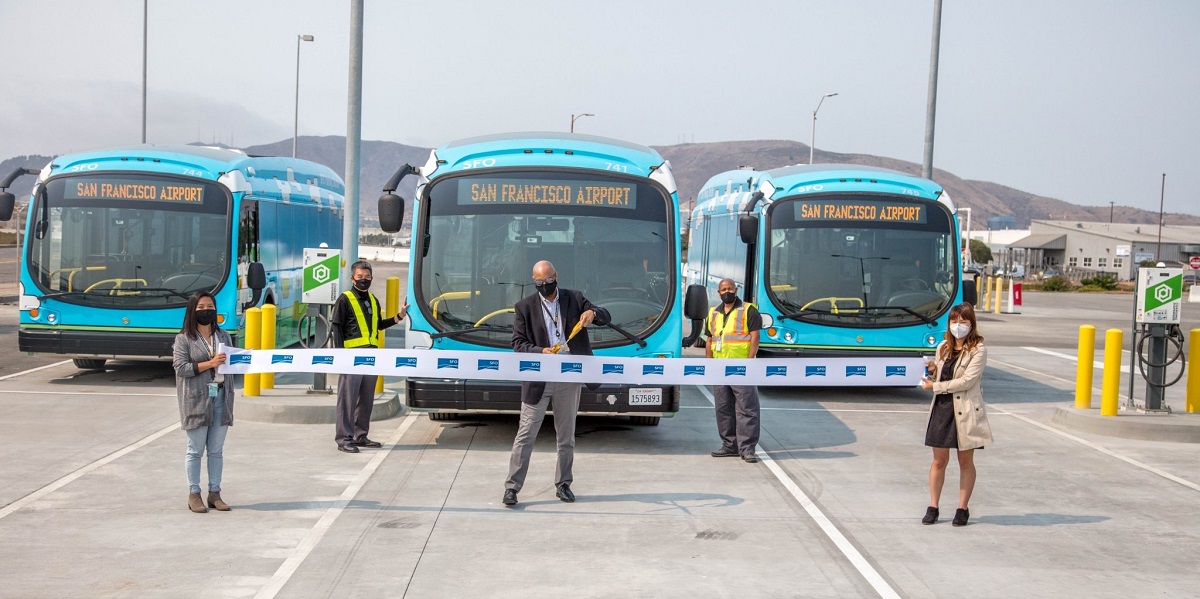 El Aeropuerto De San Francisco SFO Recibe Sus Primeros Autobuses ...