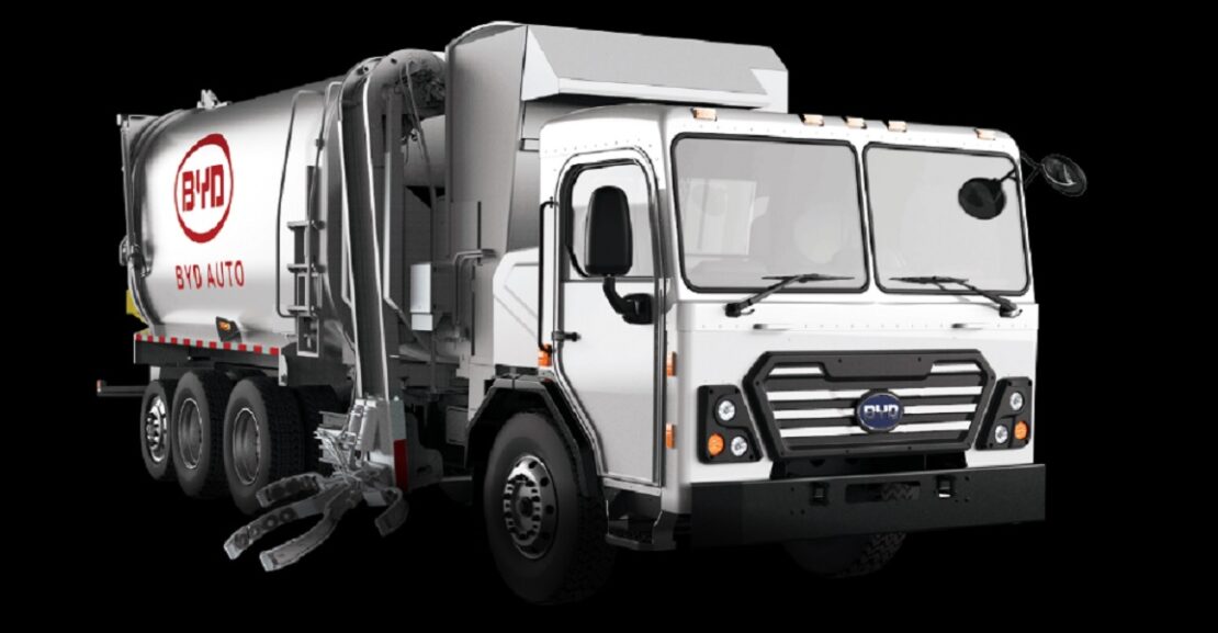 BYD cierra venta con el ayuntamiento de Ocala por 5 camiones de basura Clase 8